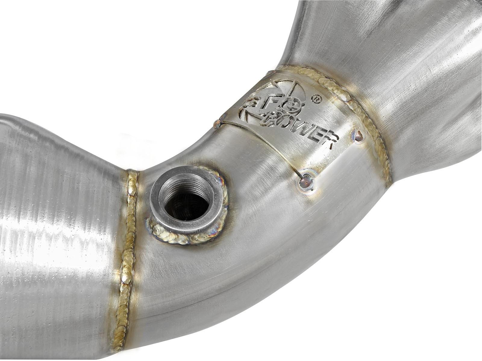 AFE Twisted Steel Long Tube Header 304 Stainless Steel w/ Cat (Toyota 86/FT86/GT86 12-19 / Scion FR-S 13-16 / Subaru BRZ 13-19 H4-2.0L) - 48-36005-1HC