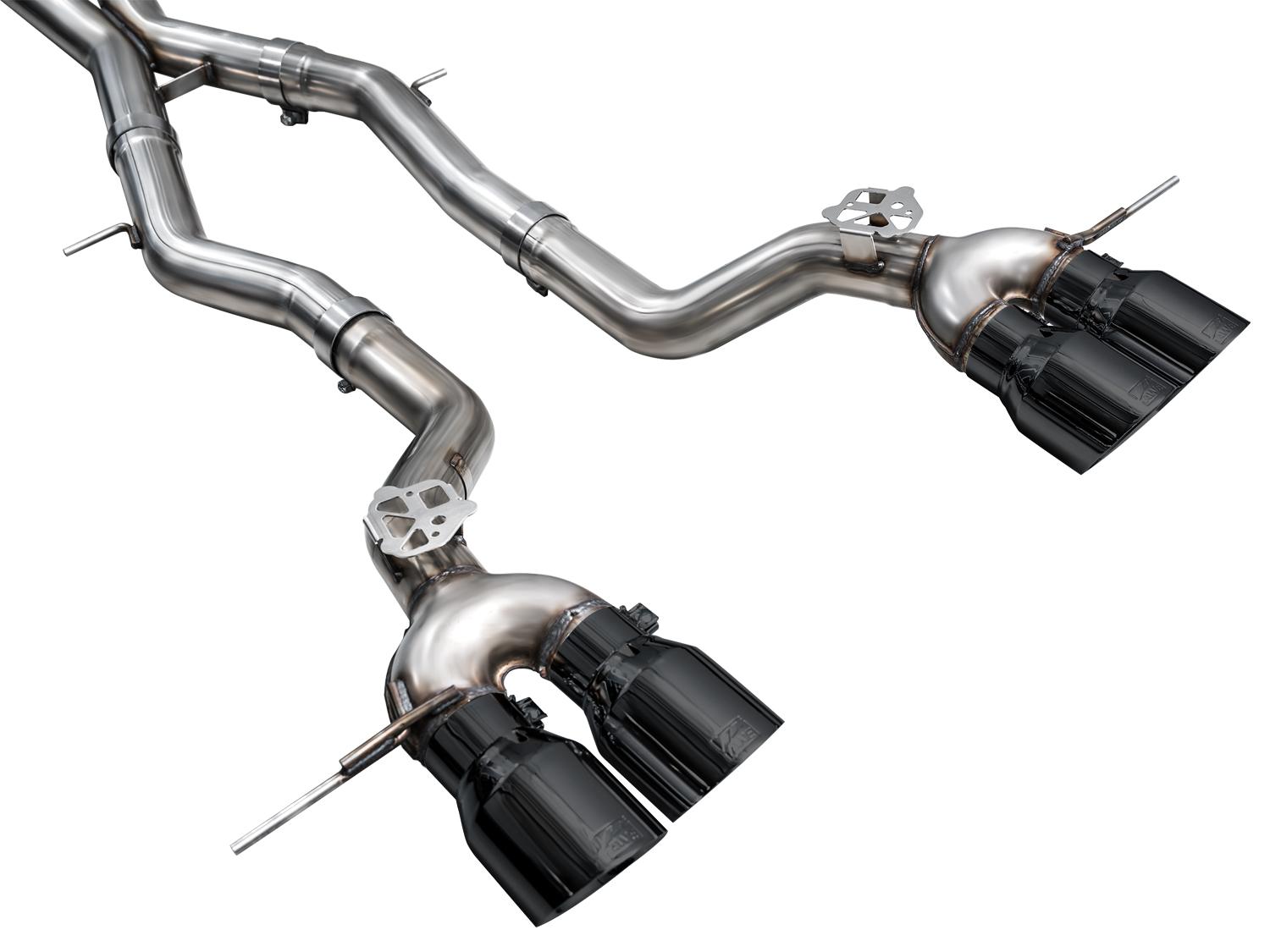 AWE Track Edition Exhaust for BMW G87 M2 - Diamond Black Tips - 3020-43487