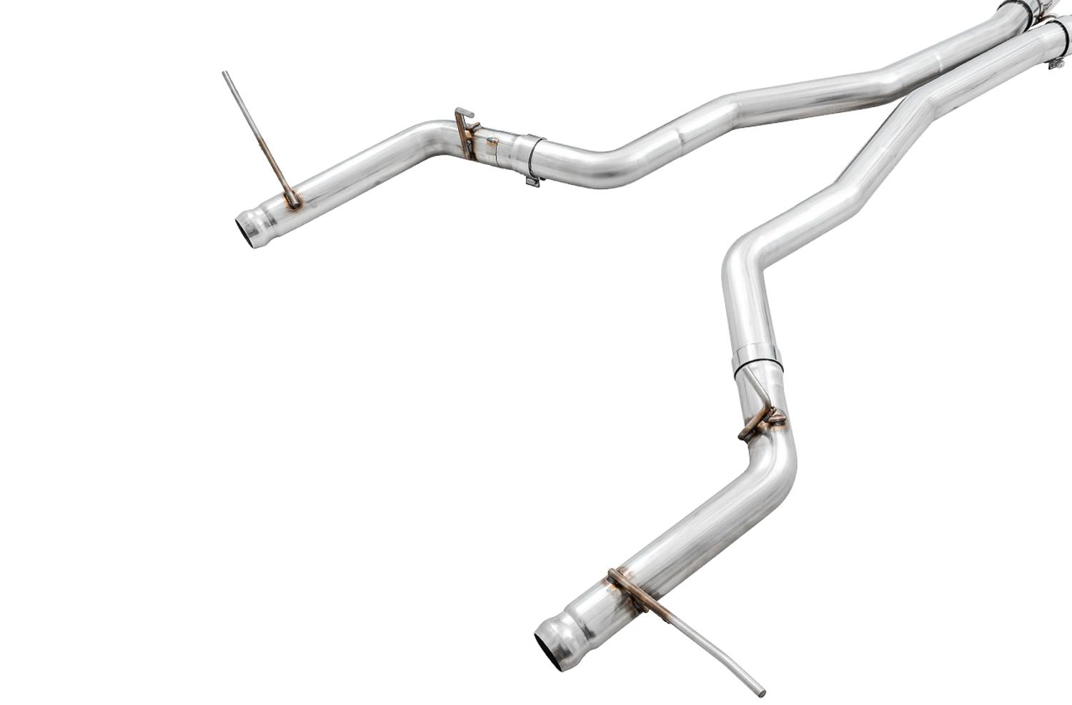AWE Cat Back Exhaust - Track Edition, Stock Tips (2020 Grand Cherokee SRT/Trackhawk) - 3020-31023