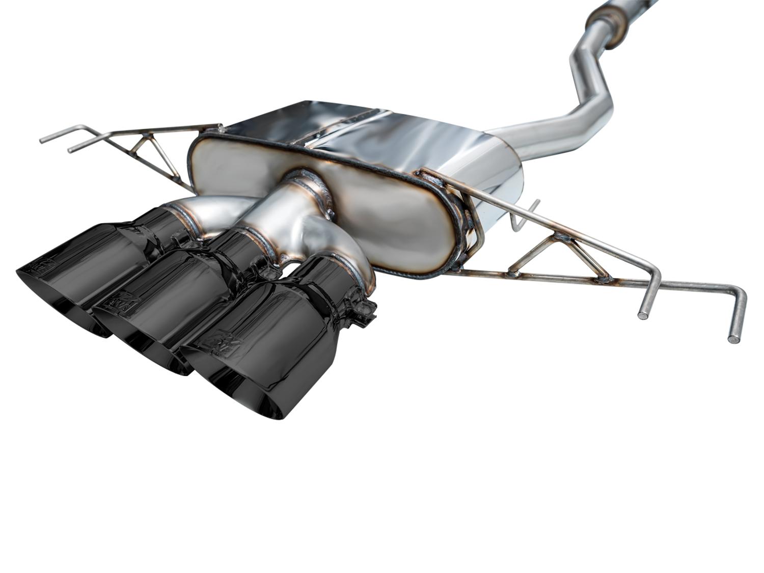AWE Touring Edition for FL5 CTR - Triple Diamond Black Tips - 3015-53287