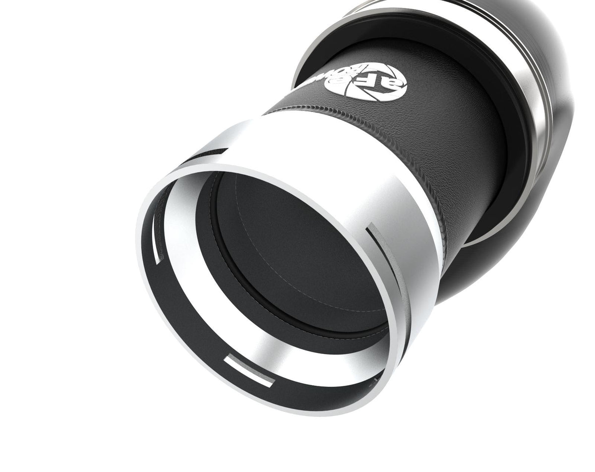 AFE BladeRunner Aluminum 2.5" Hot Charge Pipe - Black (2022-2023 Kia Stinger L4-2.5L (t)) - 46-20698-B
