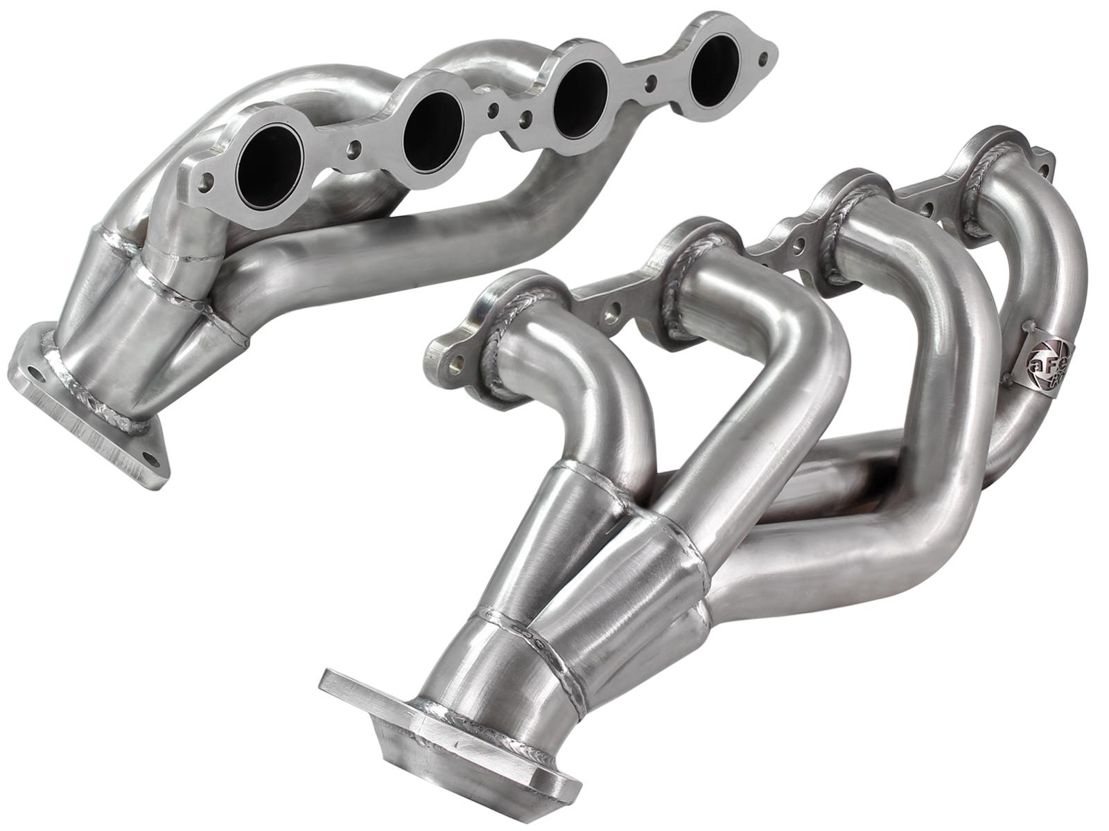 AFE Twisted Steel 409 Stainless Steel Short Tube Header (GM Silverado/Sierra 1500 02-13 V8 (GMT800/900)) - 48-44001