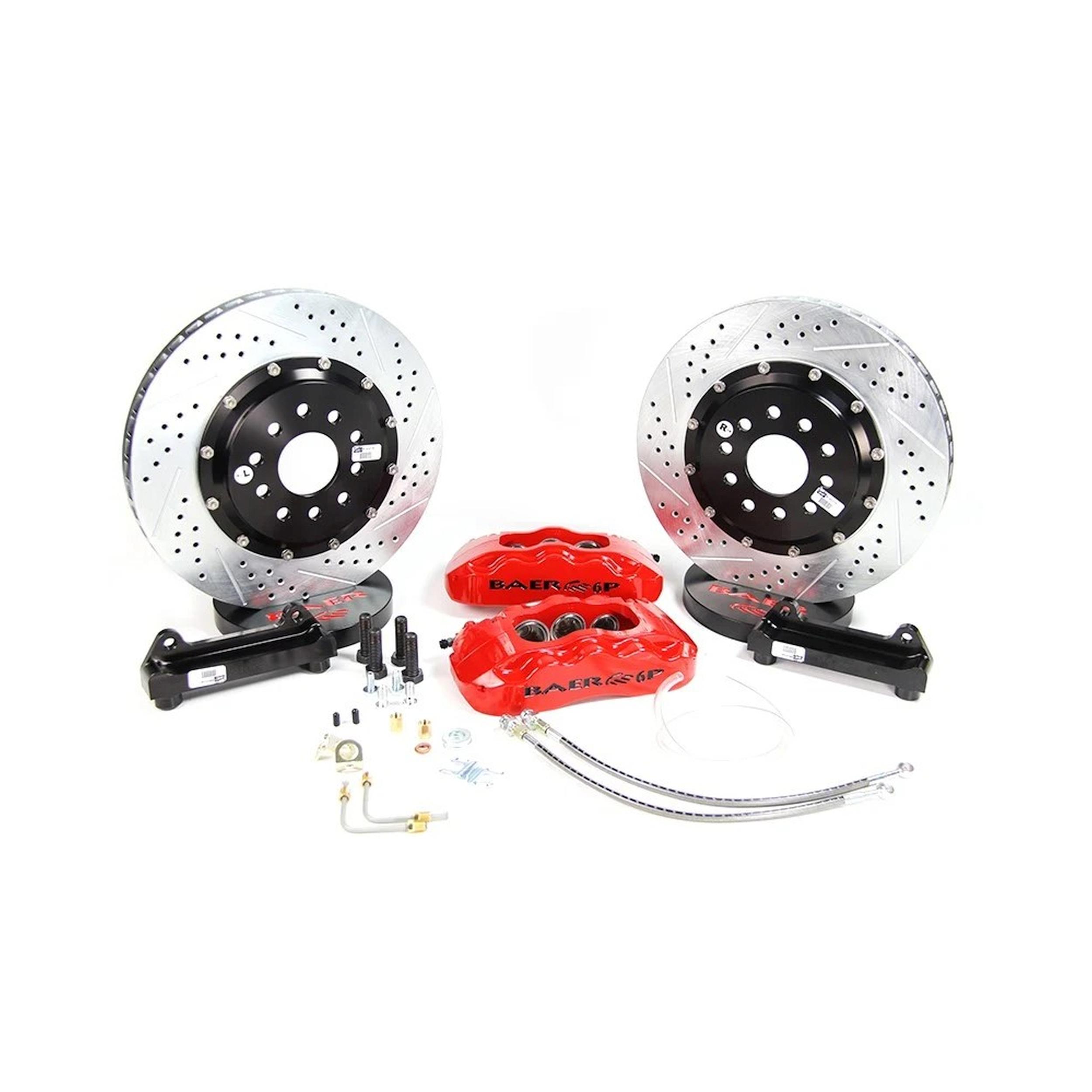 Baer 14" Pro+ Front Brake Kit, Hugger Orange, SDZ (1984 Corvette) - 4301361HO