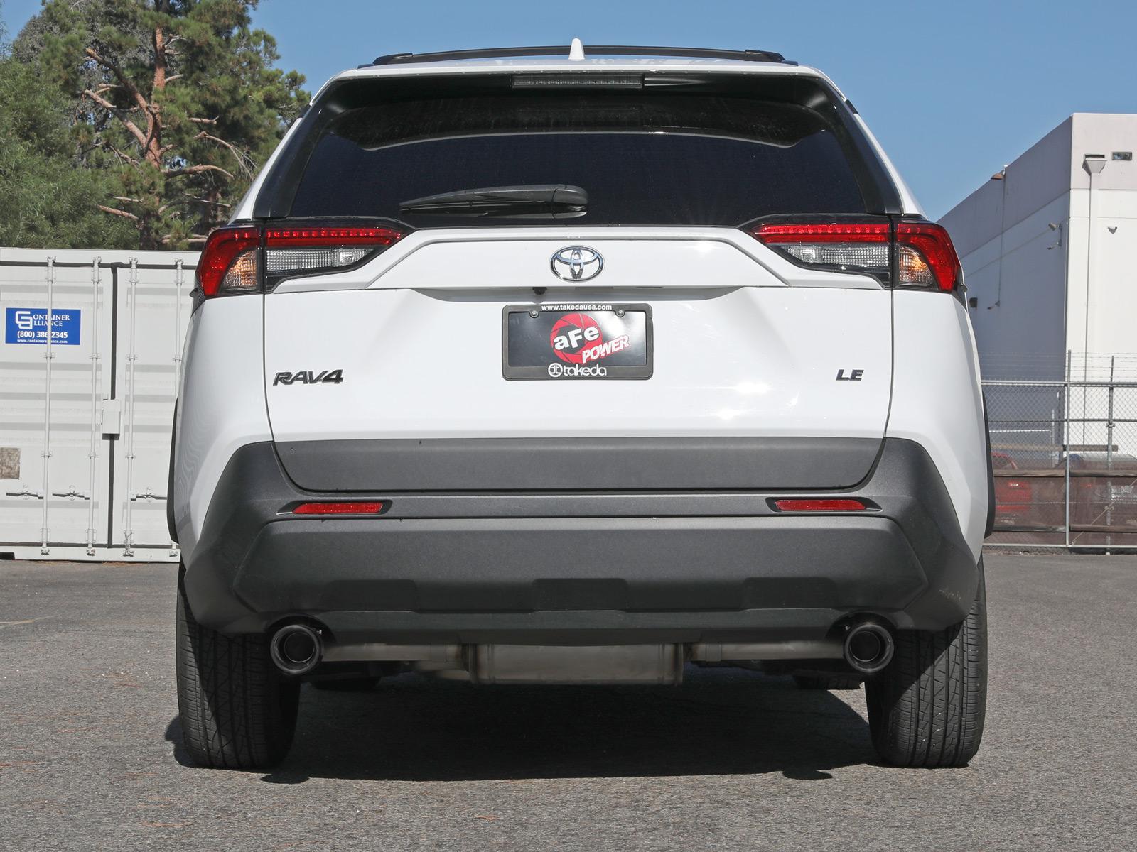 AFE Takeda 2-1/4 IN 304 Stainless Steel Cat-Back Exhaust System w/ Black Tip - 49-36053-B