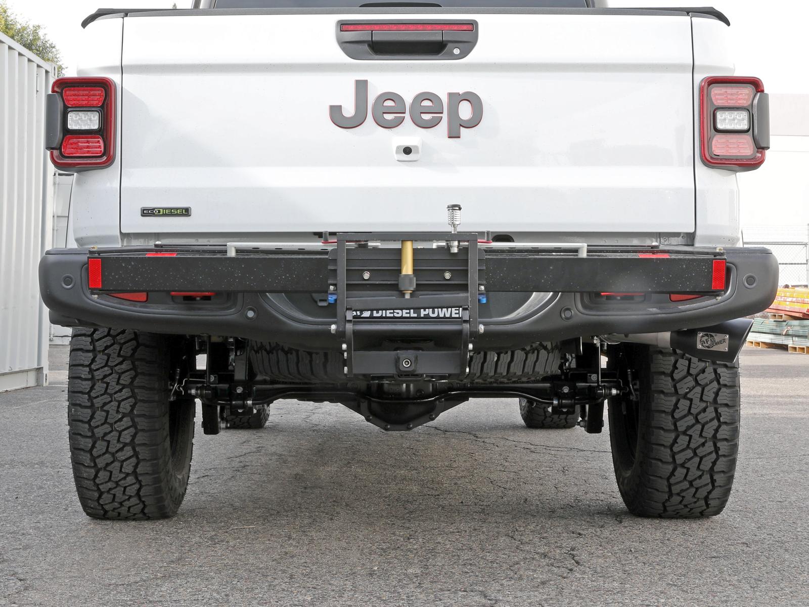 AFE Vulcan Series DPF-Back Exhaust System w/ Black Tip (2021-2021 Gladiator) - 49-38093-B