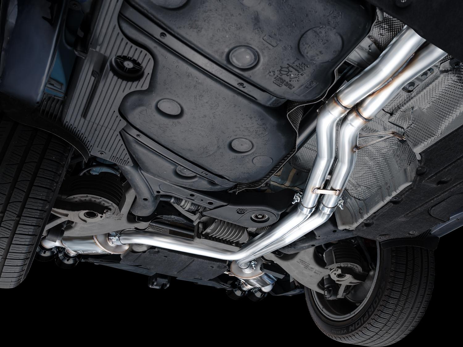 AWE Touring Edition Exhaust for '22+ Porsche Macan 2.9TT - Diamond Black Tips - 3015-43952
