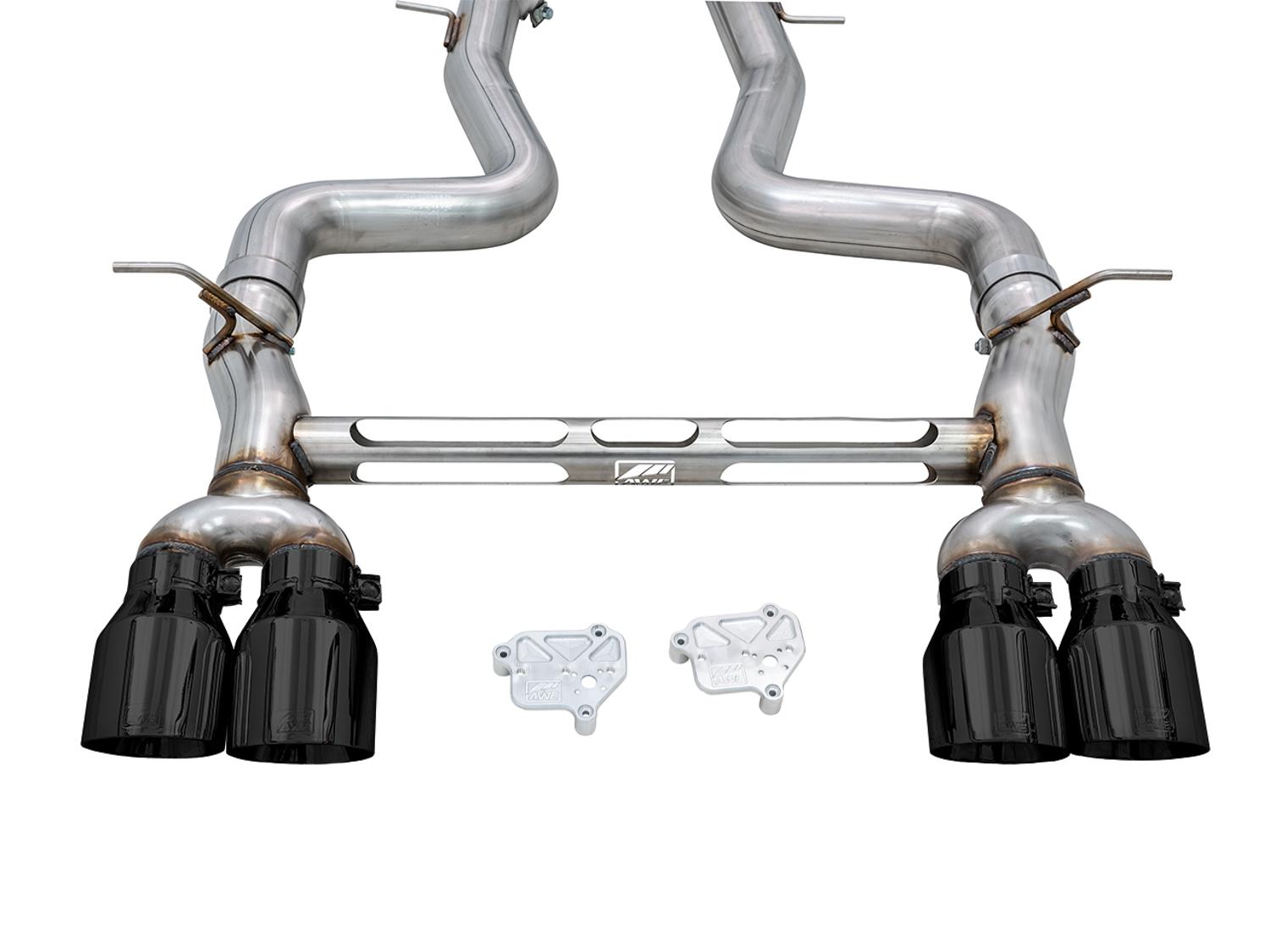 AWE Track Edition exhaust - Diamond Black Tips (F8X M3 / M4) - 3020-43087