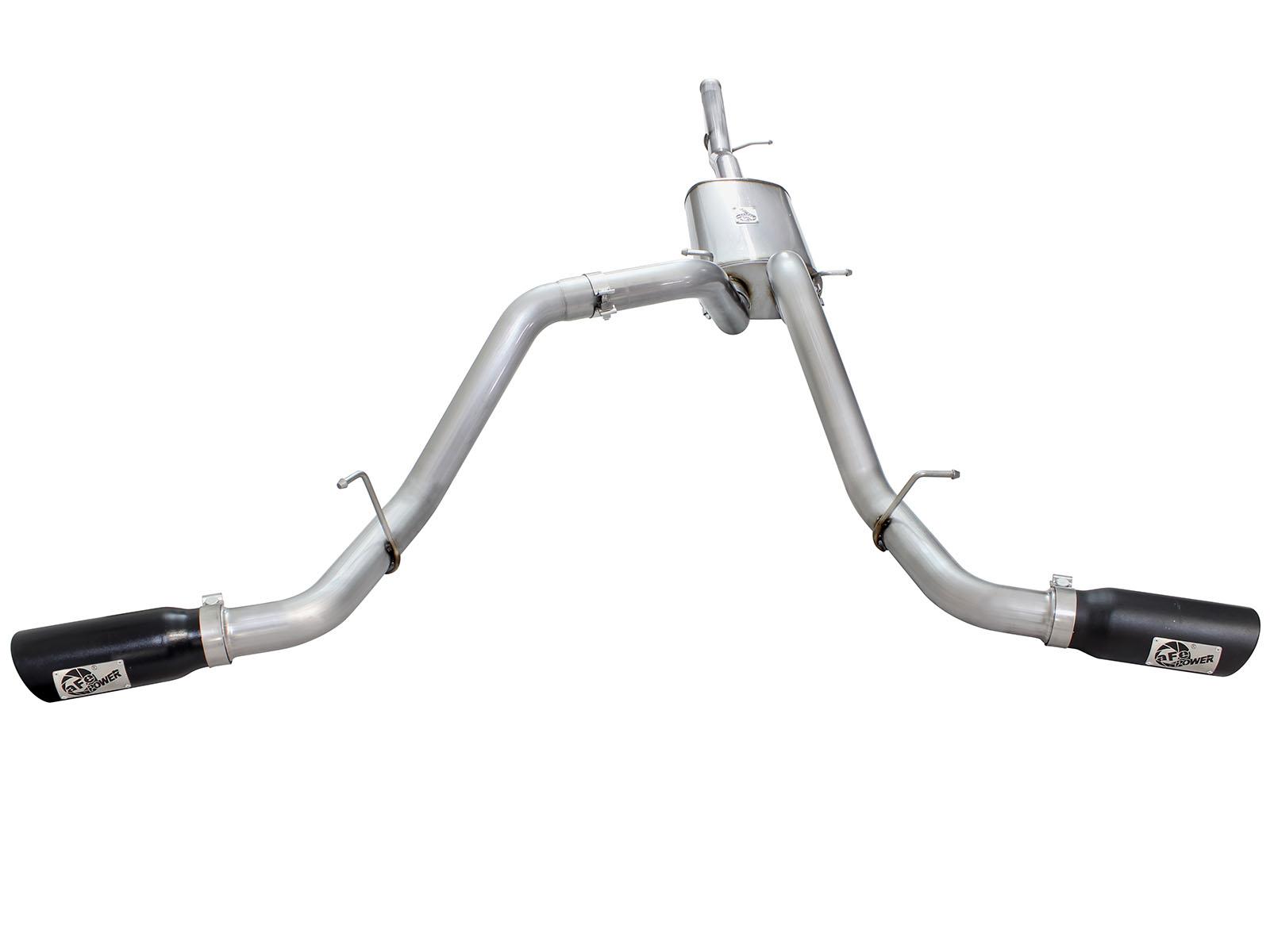 AFE MACH Force-Xp 3 IN 409 Stainless Steel Cat-Back Exhaust System w/Black Tip - 49-44057-B
