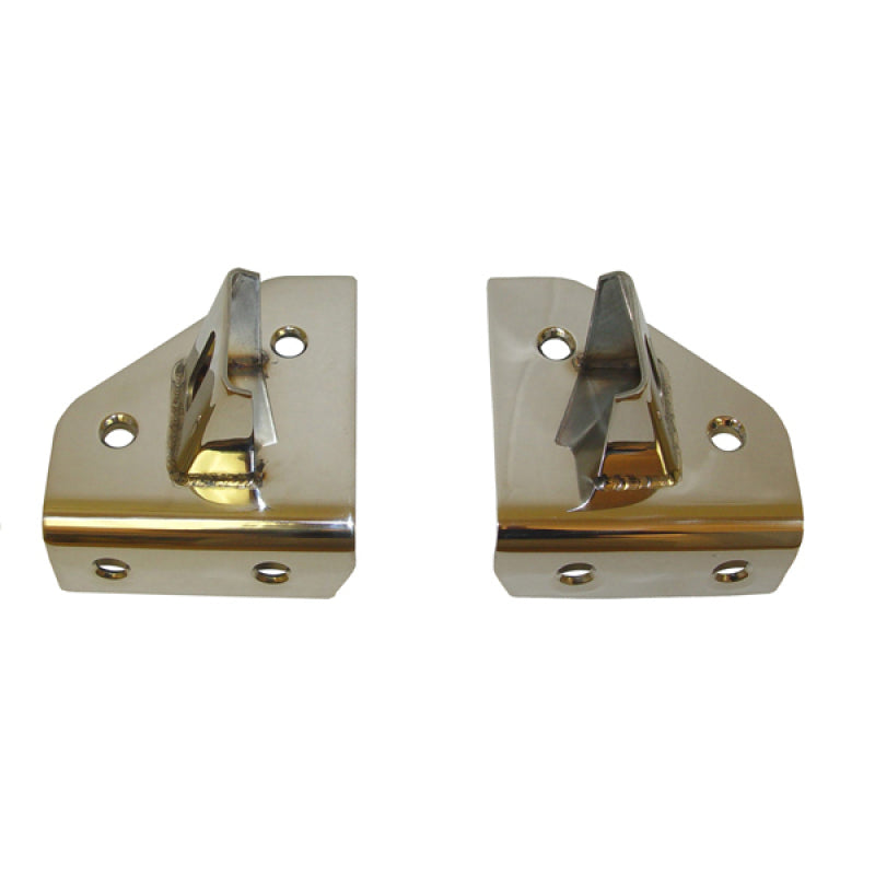 Rugged Ridge Light Mounting Brackets Windshield Stainless Steel; 76-95 Cj/Yj - 11028.01