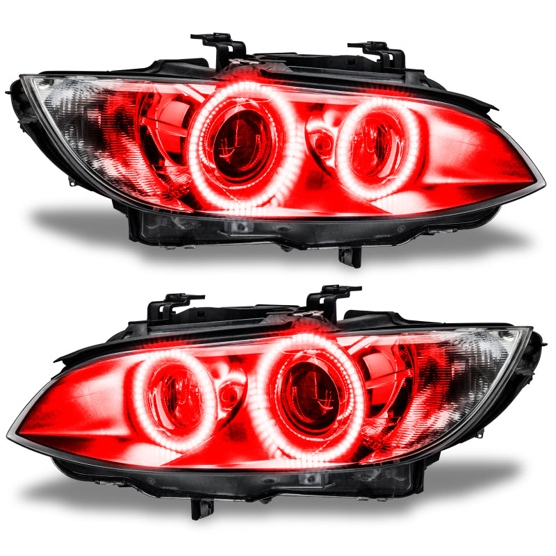 Oracle 08-13 BMW M3 Coupe LED Projector Headlight Halo Kit - Red