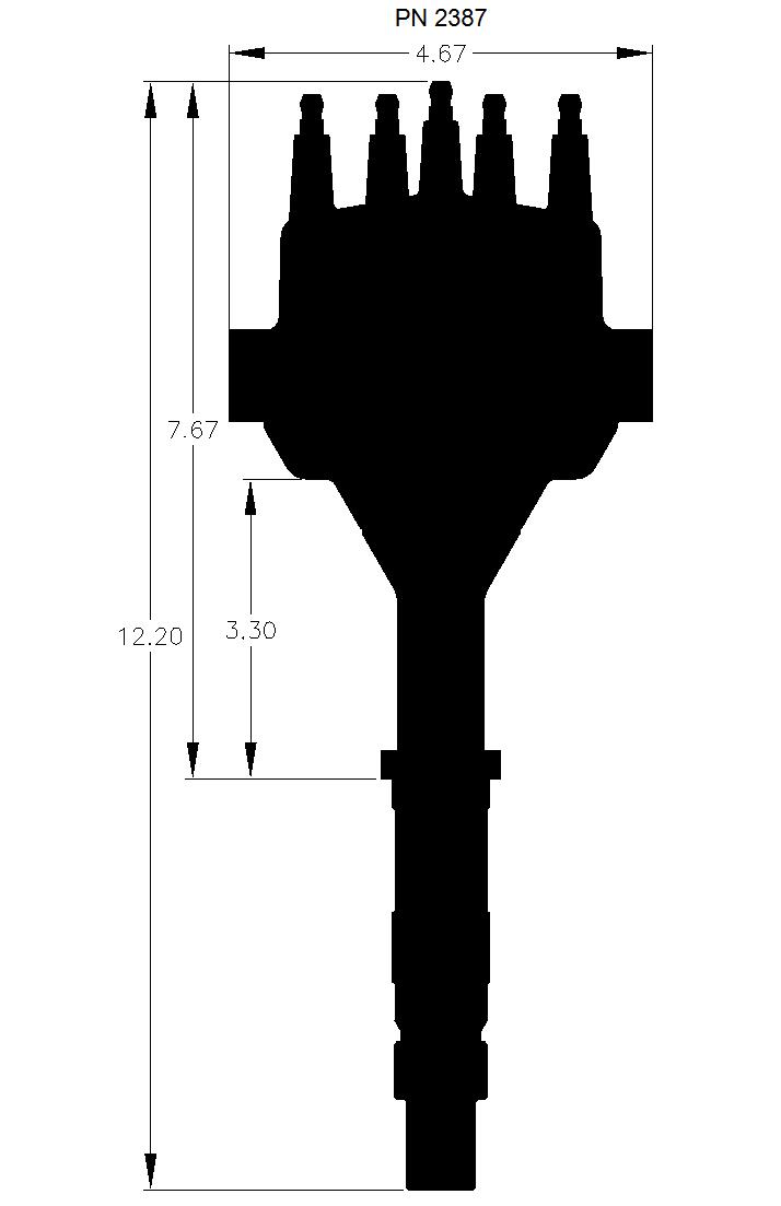 MSD EFI Dual Sync Distributer (AMC V8 Engines) - 2387