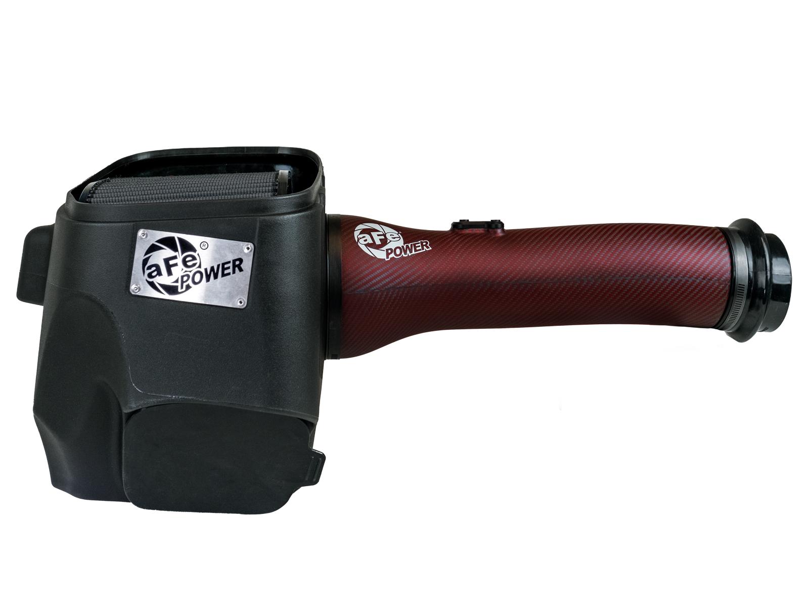 AFE Track Series Red Kevlar/Carbon Fiber Intake System w Pro 5R Filter Black (2025-2026 1500 RHO) - 57-10032KR