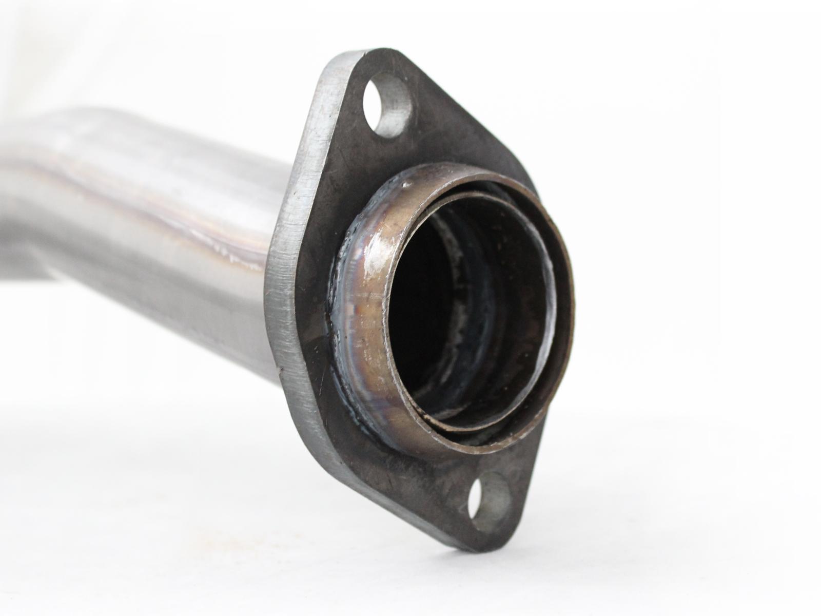 AFE Twisted Steel 2 IN to 2-1/2 IN 409 Stainless Steel Y-Pipe (2012-2018 Wrangler JK, Wrangler) - 48-46208