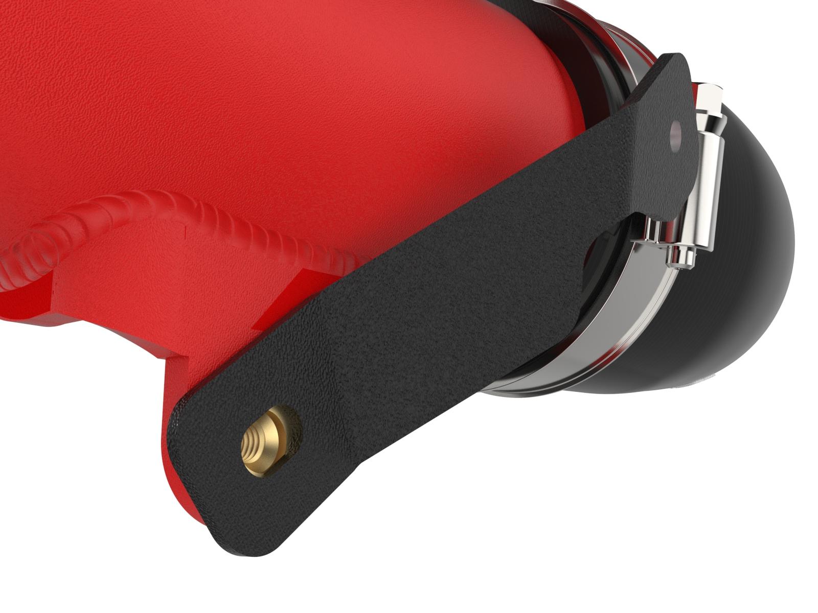 AFE BladeRunner 2-1/2 IN Aluminum Hot Charge Pipe Red (2022-2024 Tundra , Sequoia) - 46-20718-R