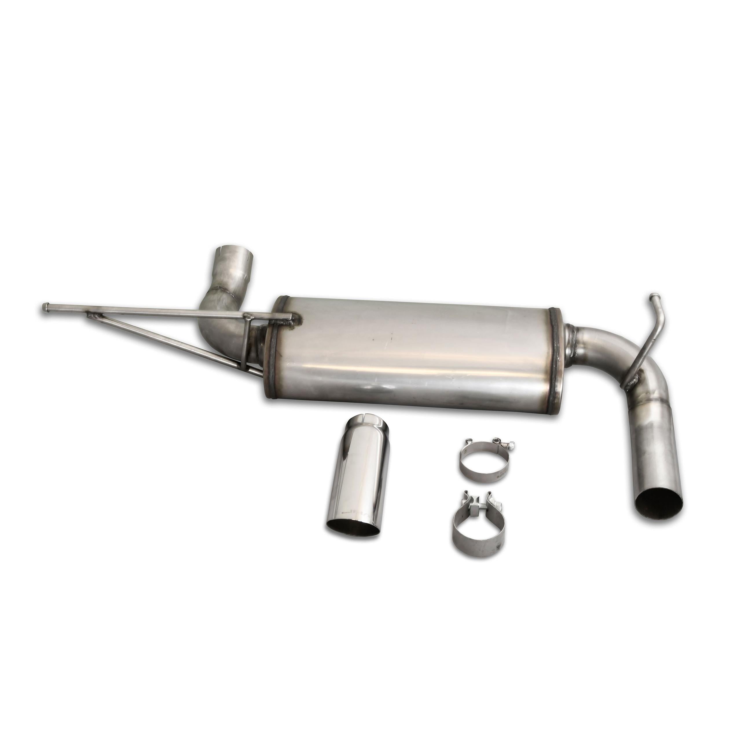 JBA Axle Back Exhaust 07-18 JEEP JK Wrangler 3.8/3.6L 304SS Single rear 30-1509  - 30-1509