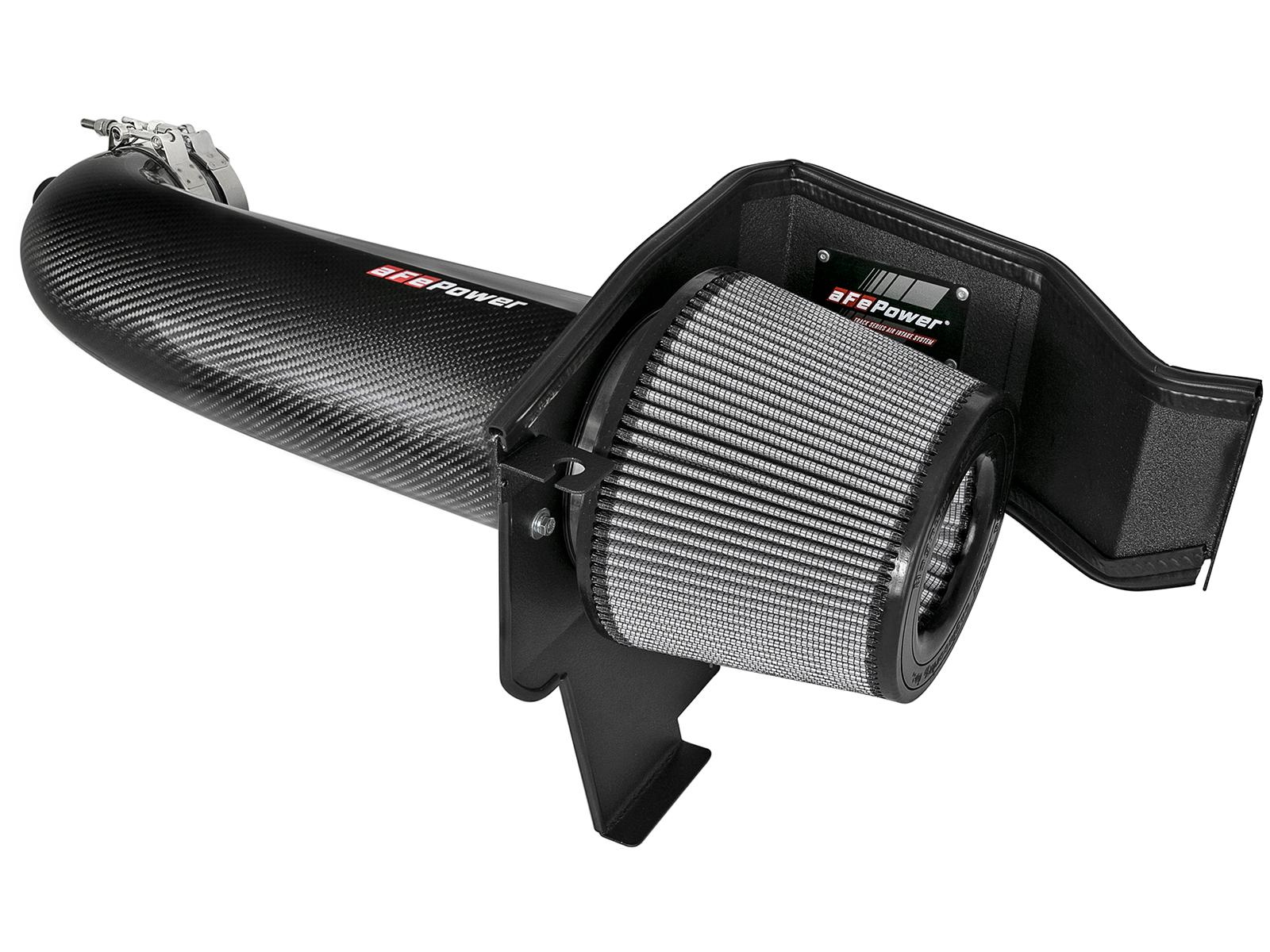 AFE Track Series Stage-2 Carbon Fiber Intake System w/ Pro DRY S Media (2011-2021 300, Challenger, Charger) - 51-12162-C