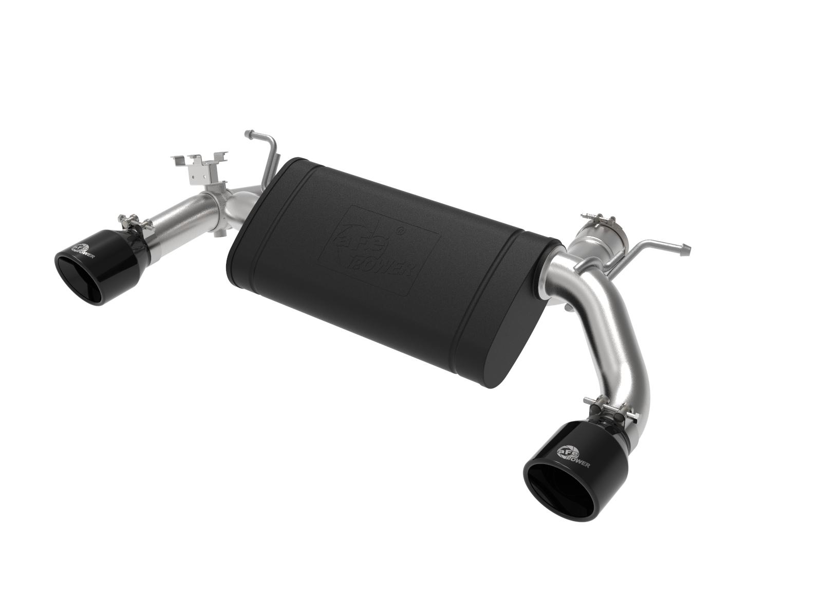 AFE Axle-Back Exhaust System (2014-2016 BMW M235i L4-2.0L (t)) - 49-36348-B