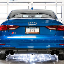 AWE Track Edition Exhaust for Audi 8V S3 - Chrome Silver Tips, 102mm - 3015-42142
