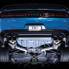 AWE 3020-42074 AWE Touring Edition Exhaust - Non-Resonated, Chrome Quad Tips (2015-2020 Dodge Challenger 6.4L / 6.2L SC)