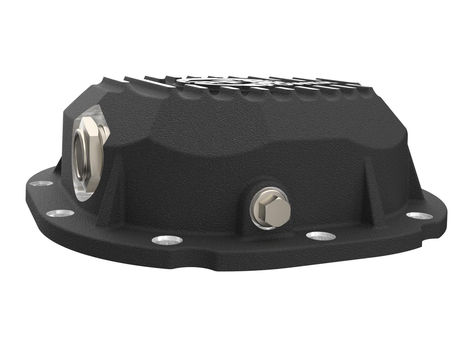 AFE Pro Series Rear Differential Cover Black w/ Machined Fins (1983-2014 Bronco, Explorer, F-150, Mustang, Ranger) - 46-71410B