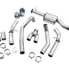 AWE 0FG Dual Rear Exit Catback Exhaust for 5th Gen RAM 1500 5.7L (with bumper cutouts) - Chrome Silver Tips - 3015-32005