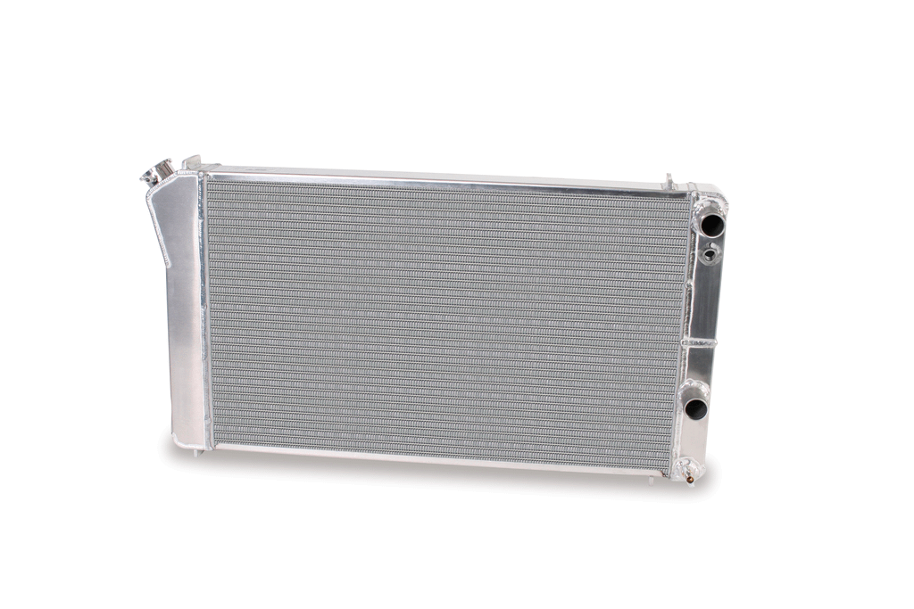 AFCO Aluminum Satin Radiator 1970-81 Camaro LSX Double Pass Crossflow With Transcooler AFCO - 84255-S-NA-Y