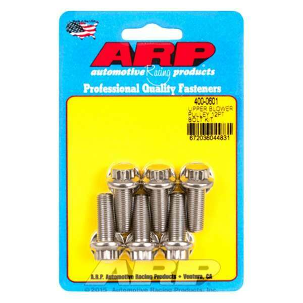 ARP Upper blower pulley SS 12pt bolt kit - 400-0601