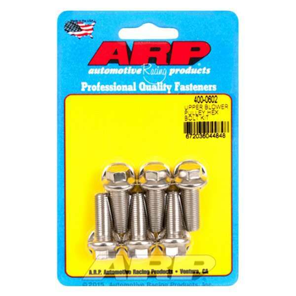 ARP Upper blower pulley SS hex bolt kit - 400-0602