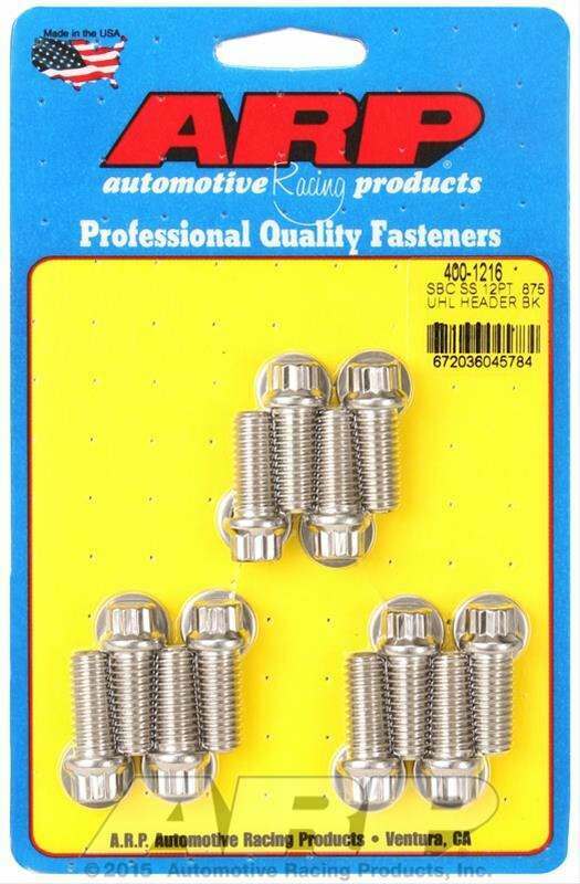 ARP SB Chevy SS 12pt .875 UHL header bolt kit - 400-1216