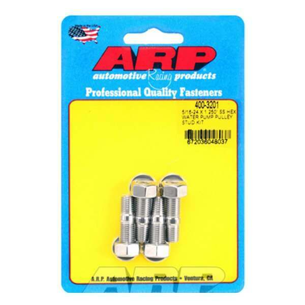 ARP 5/16-24 X 1.250 SS hex water pump pulley stud kit - 400-3201