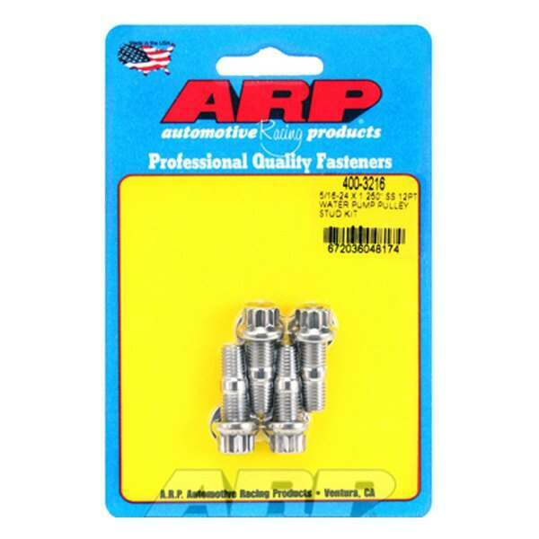 ARP 5/16-24 X 1.250 SS 12pt water pump pulley stud kit - 400-3216