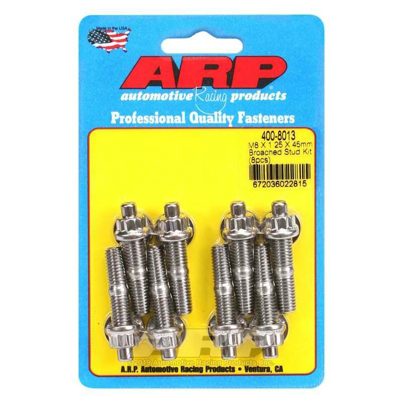 ARP M8 X 1.25 X 45mm broached stud kit - 8pcs - 400-8013
