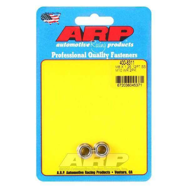 ARP M8 X 1.25 (M10 wr) SS 12pt nut kit - 400-8311