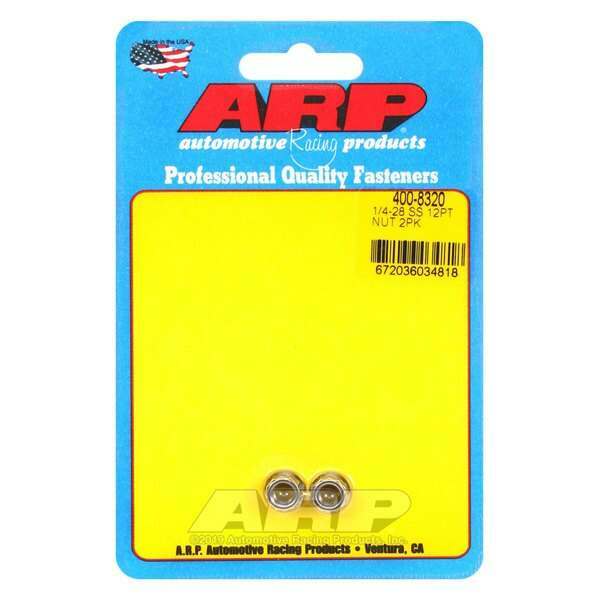 ARP 1/4-28 SS 12pt nut kit - 400-8320