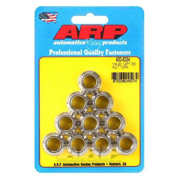 ARP 1/2-20 SS 12pt nut kit - 400-8334
