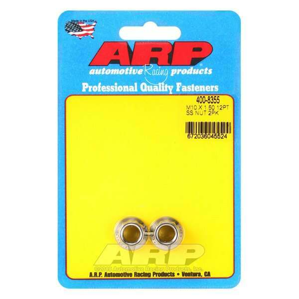 ARP M10 X 1.50 (M12 wr) SS 12pt nut kit - 400-8355