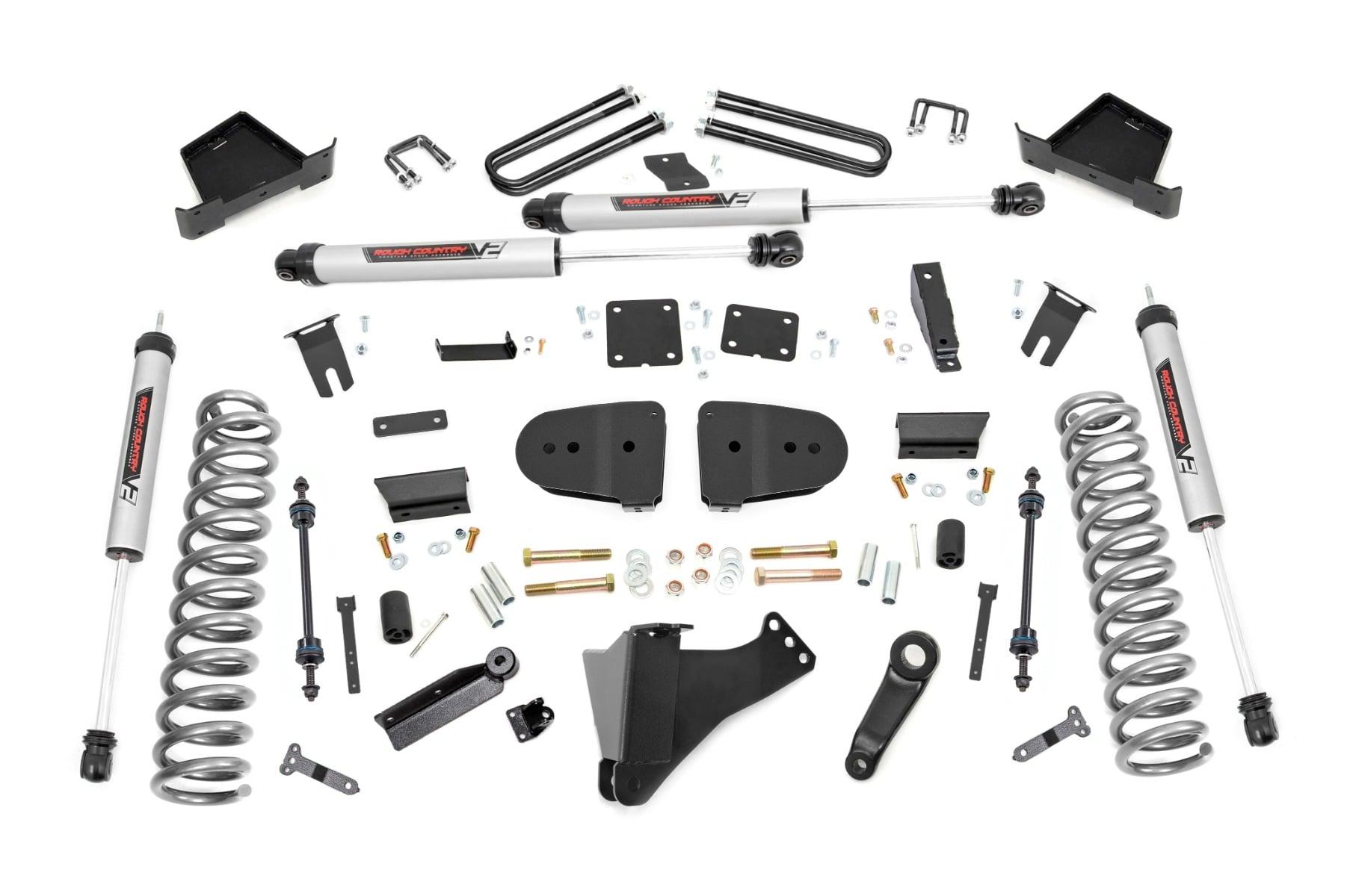 Rough Country 4.5 Inch Lift Kit V2 Diesel Ford F-250/F-350 Super Duty 4WD (2023-2026) (2023-2024 F-350 Super Duty, F-250 Super Duty) - 400157