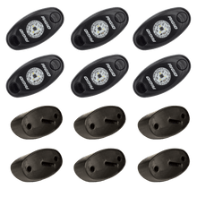 RIGID Industries Rigid A-Series Led Universal Rock Light Kit, High Power Cool White, Set Of 6 - 400253