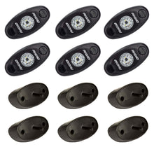 RIGID Industries Rigid A-Series Led Universal Rock Light Kit, High Power Red, Set Of 6 - 400263