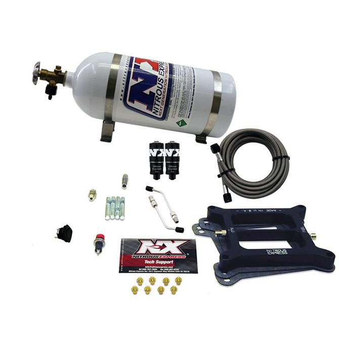 Nitrous Express 4150 Hitman 4-Bbl (100-150-200Hp) With 10Lb Bottle - 40040-10