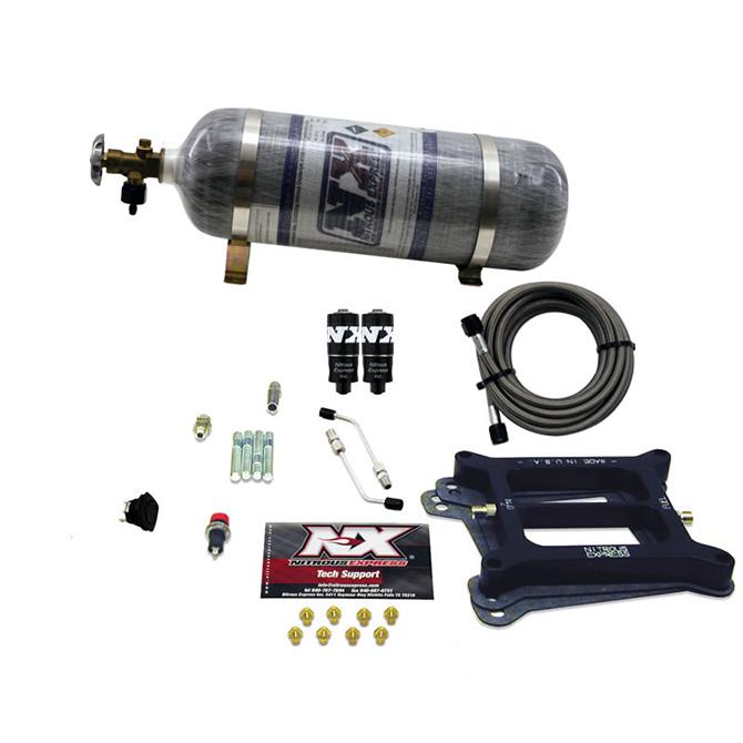Nitrous Express 4150 Hitman 4-Bbl (100-150-200Hp) With Composite Bottle - 40040-12
