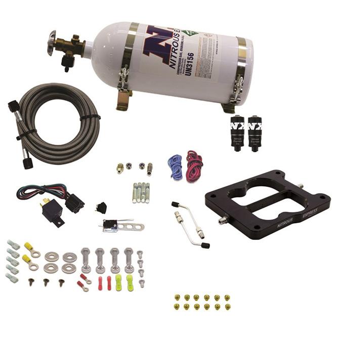 Nitrous Express Q-Jet/Holley Spread Bore Hitman (100-150-200Hp) With 10Lb Bottle - 40080-10