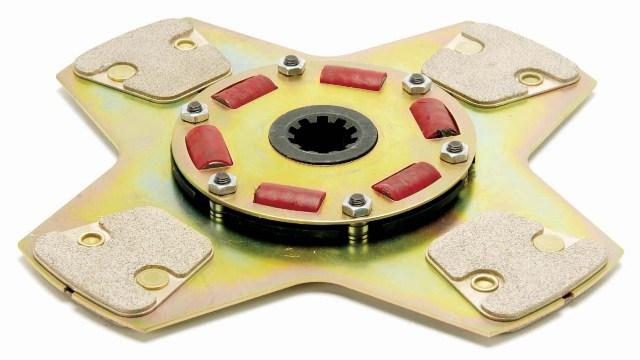 McLeod Racing Disc: 400 Series:Sprung Hub Flat 4 Paddle 10.5" X 1-1/8 X 26 Spline - 260470