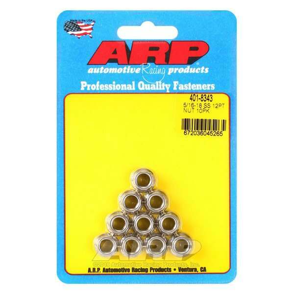 ARP 5/16-18 SS 12pt nut kit - 401-8343