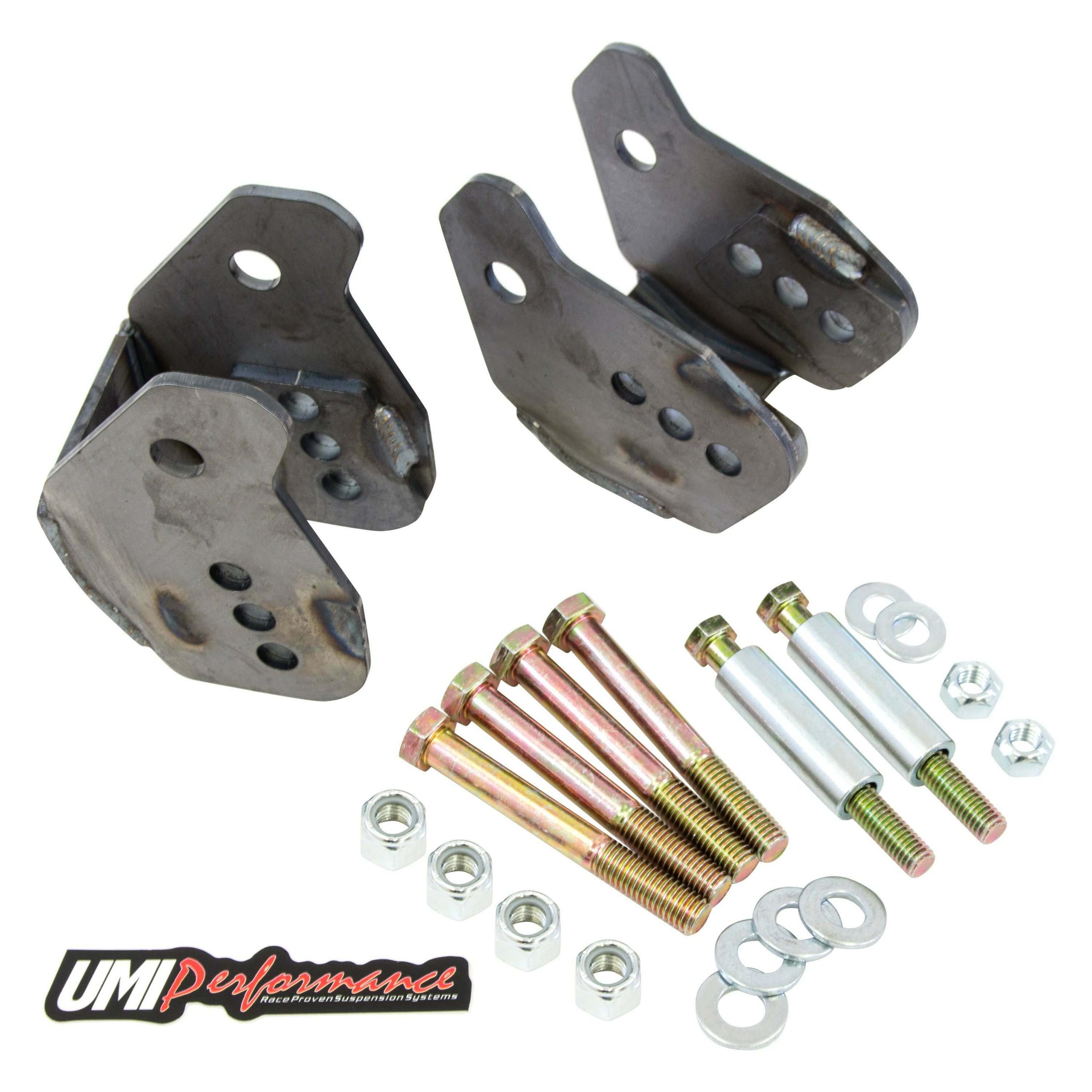 UMI Performance 1964-1972 GM A-Body Rear Lower Control Arm Relocation Brackets- Weld In - 4010