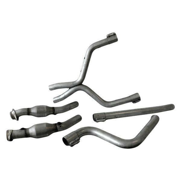 BBK Mustang V6 Dual Exhaust Conversion X Pipe Kit With Cats (2005-2009 Mustang) - 4011