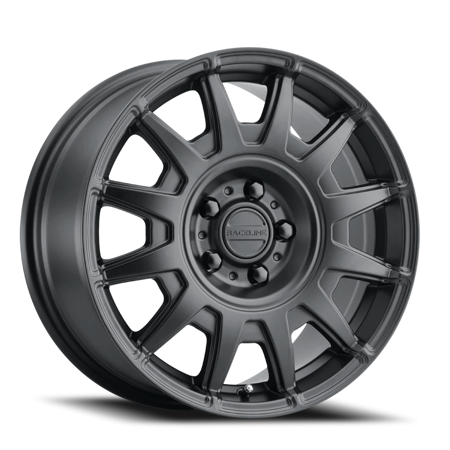 Raceline Wheels Aluminum Wheels 18x8 Aero 401B Satin Black Multi Spoke 40 Offset 5 on 100 Bolt Pattern 72.62 Bore Raceline - 401B-88016+40