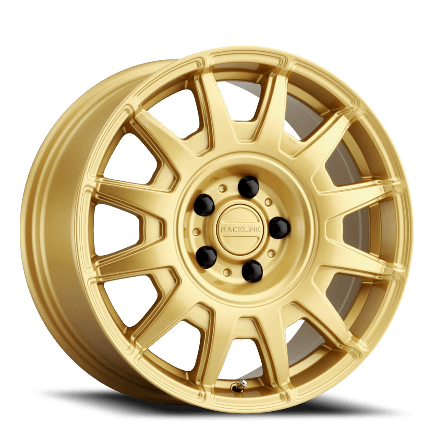 Raceline Wheels Aluminum Wheels 15x7 Aero 401GD Gold Multi Spoke 15 Offset 5 on 100 Bolt Pattern 72.62 Bore Raceline - 401GD-57016+15