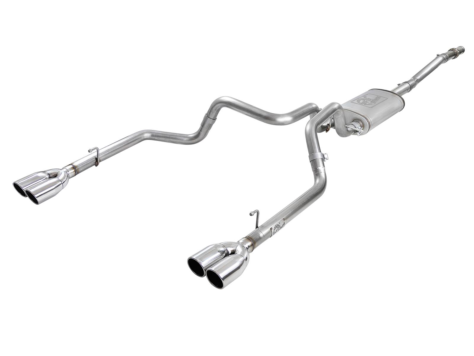 AFE Cat-Back Exhaust System (2019-2020 GM Trucks V6-4.3L/V8-5.3L) - 49-34104-P