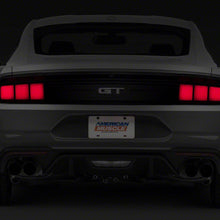 Raxiom Profile Led Tail Lights; Gloss Black Housing; Red Lens (2015-2023 Mustang) - 402182